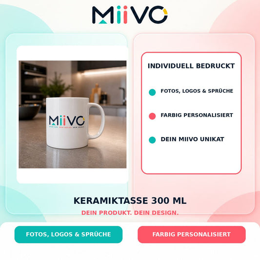 Keramiktasse 300 ml: individuelles MIIVO USP-Vergleichsbild