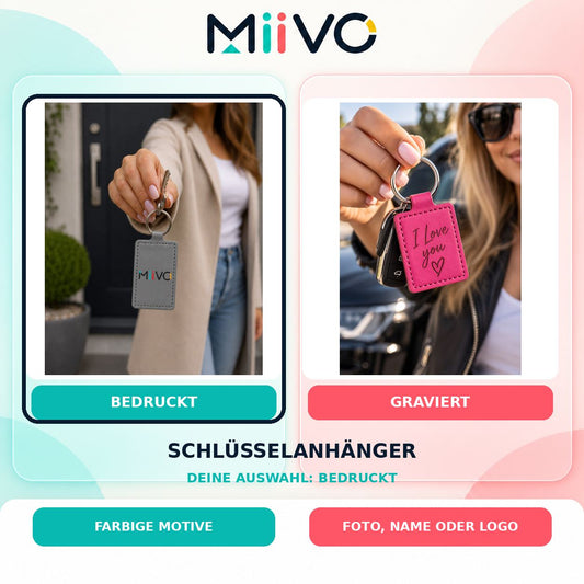 Schlüsselanhänger bedruckt: individuelles MIIVO USP-Vergleichsbild