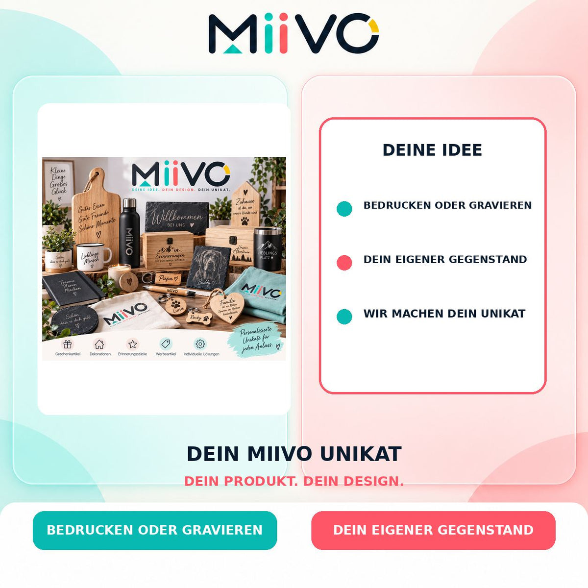 Dein MIIVO Unikat: individuelles MIIVO USP-Vergleichsbild