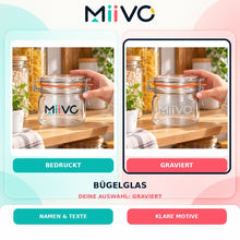 Bügelglas graviert: individuelles MIIVO USP-Vergleichsbild